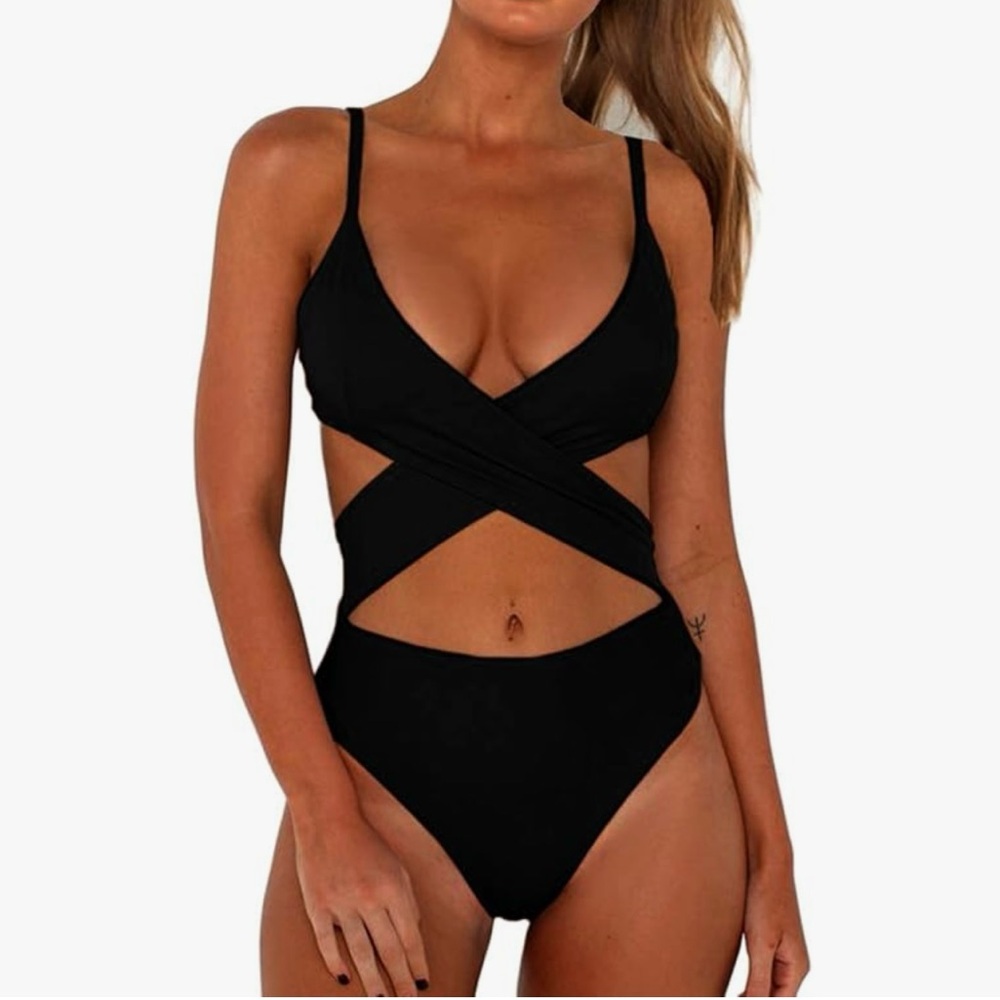 Neon Orange Monokini 🧡